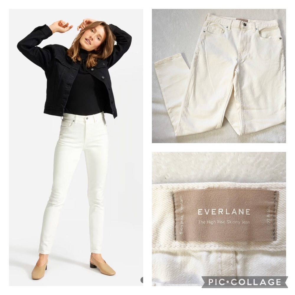 Everlane • The High Rise Skinny Jean Bone